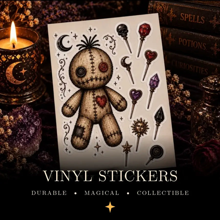 Voodoo Doll Build-Your-Own Spell Sticker Sheet – Thorn & Thimble