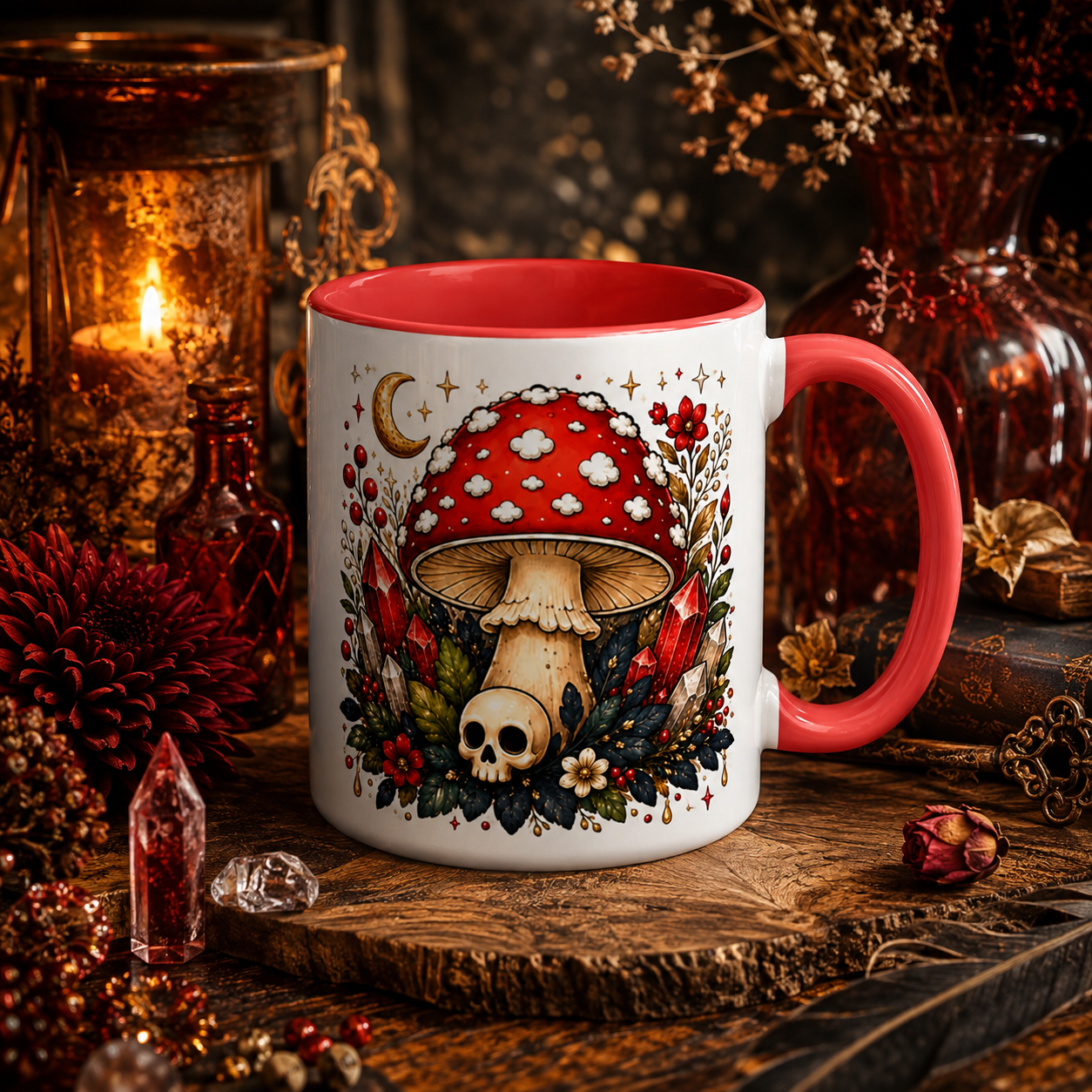 Mushroom C Mug with Color Inside