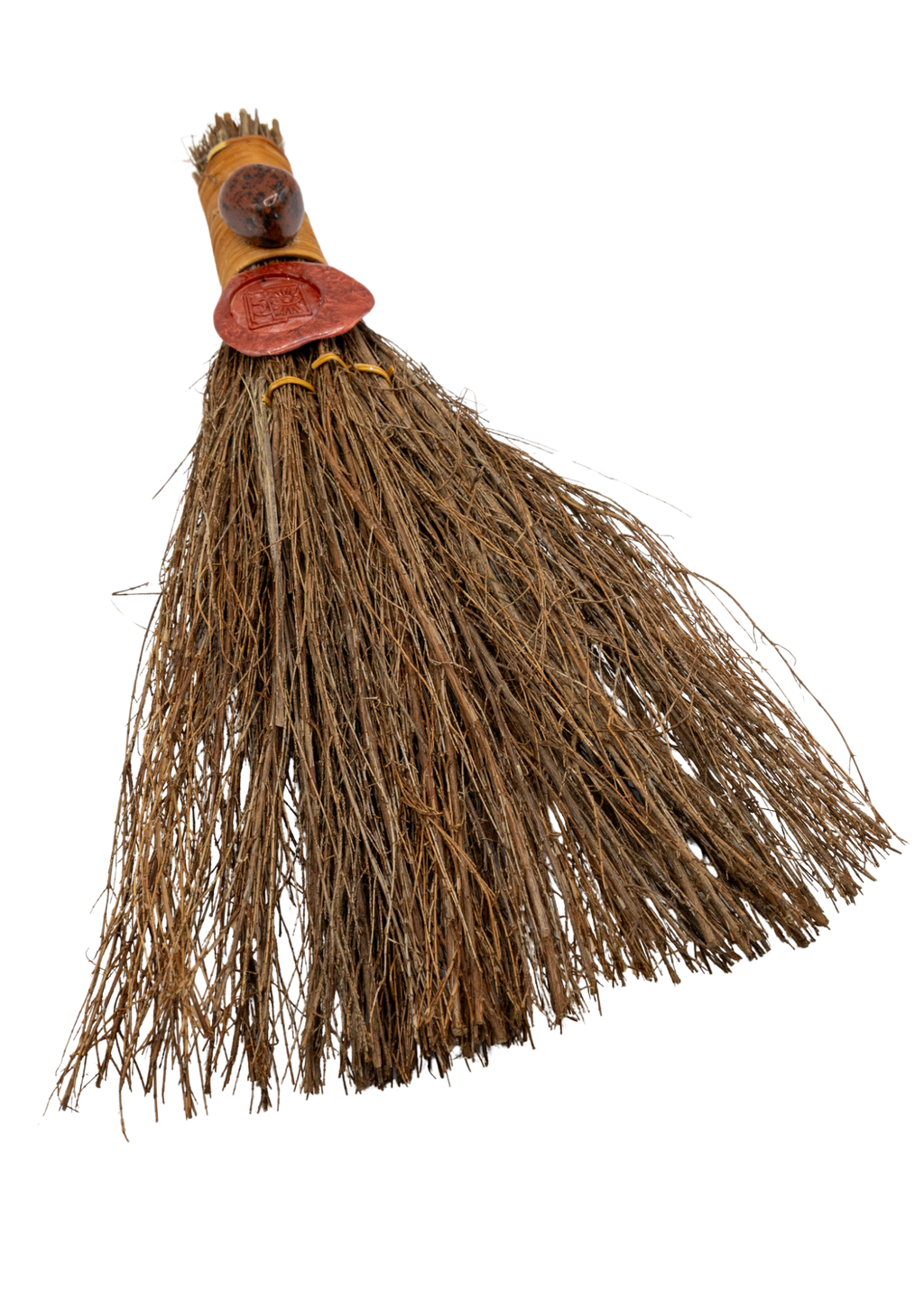 12-Inch Mahogany Obsidian Cinnamon Witch’s Broom – Thorn & Thimble
