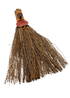 12-Inch Mahogany Obsidian Cinnamon Witch’s Broom – Thorn & Thimble