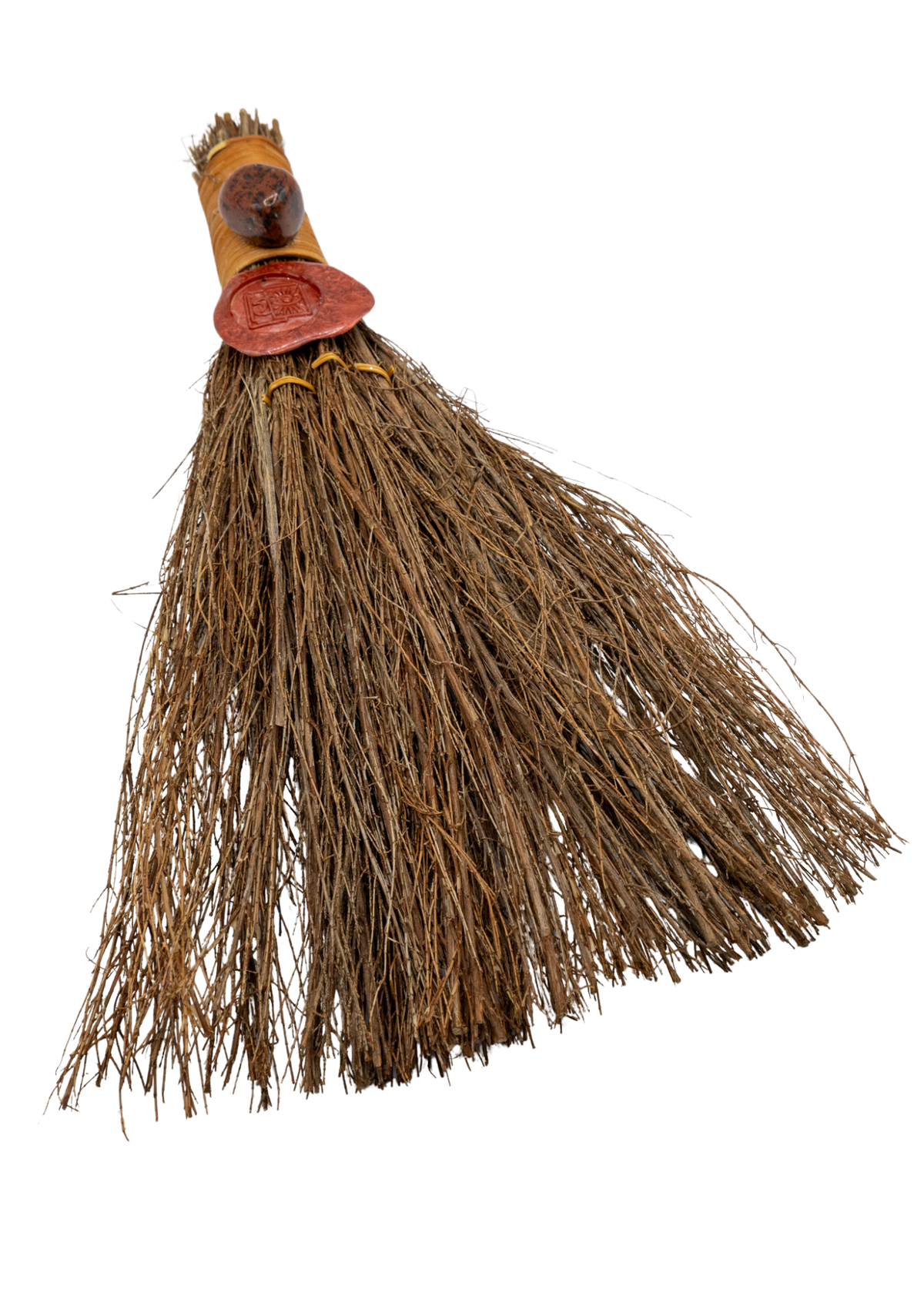 12-Inch Mahogany Obsidian Cinnamon Witch’s Broom – Thorn & Thimble