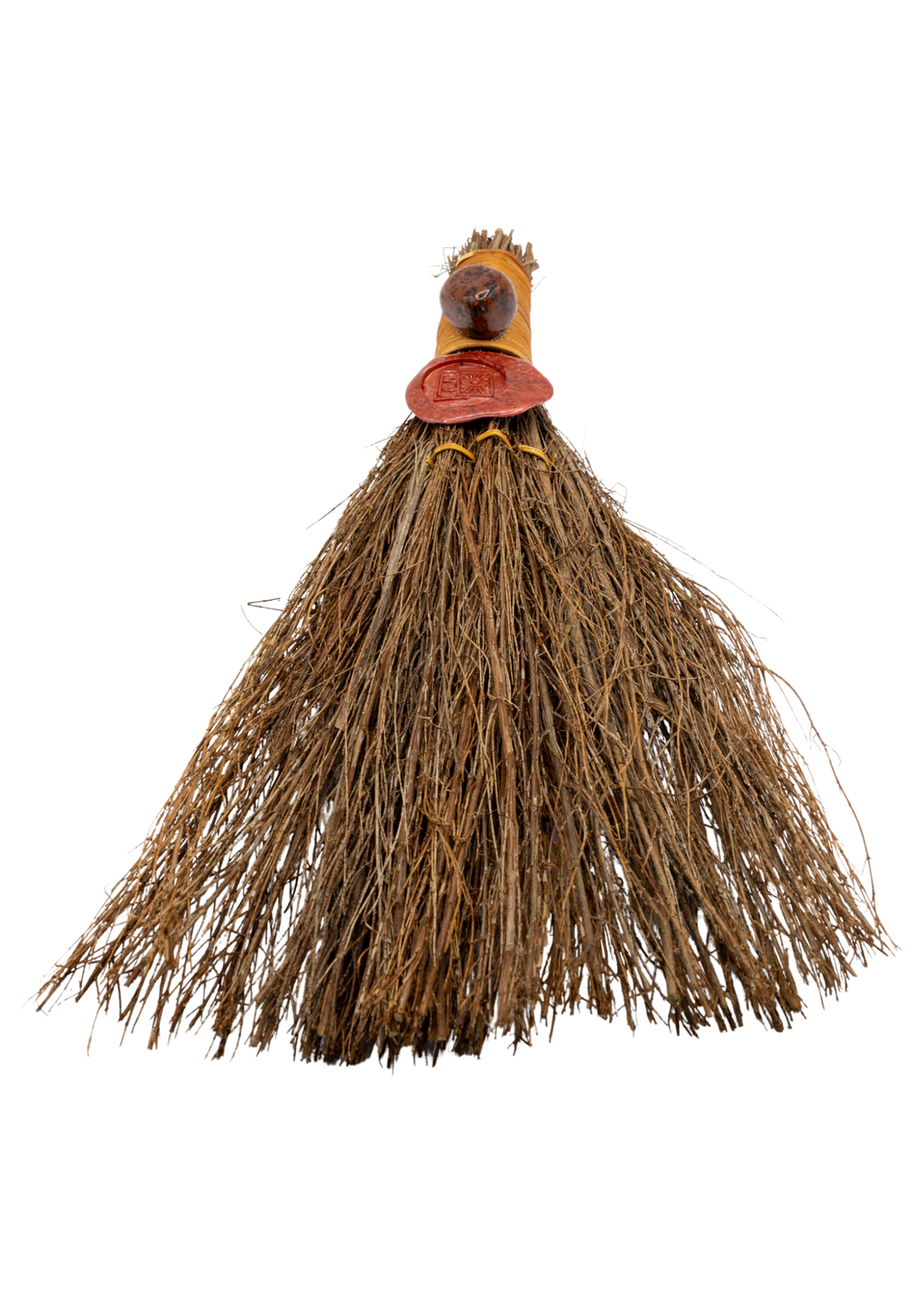 12-Inch Mahogany Obsidian Cinnamon Witch’s Broom – Thorn & Thimble
