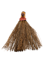 12-Inch Mahogany Obsidian Cinnamon Witch’s Broom – Thorn & Thimble
