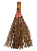12-Inch Mahogany Obsidian Cinnamon Witch’s Broom – Thorn & Thimble