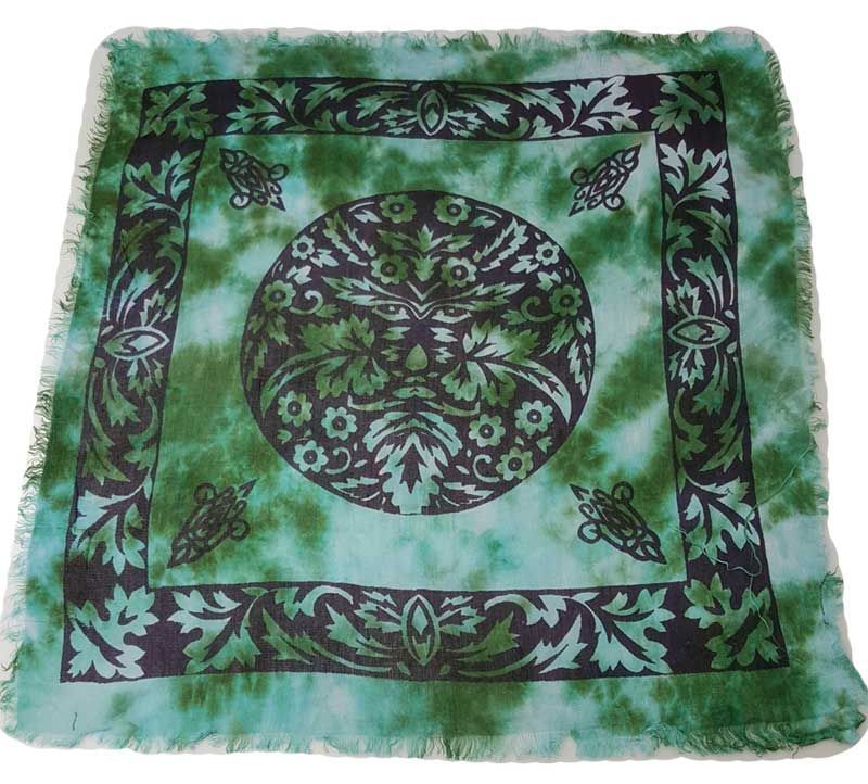Green Man – Altar Cloth (18" x 18") – Thorn & Thimble