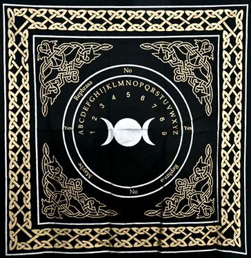 Triple Moon Ouija – Altar Cloth (24x24) – Thorn & Thimble