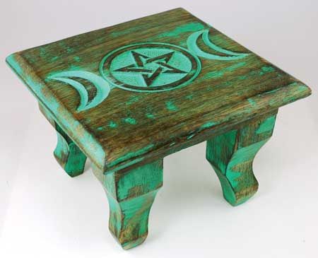Antiqued Triple Moon Altar Table (6x6") – Thorn & Thimble
