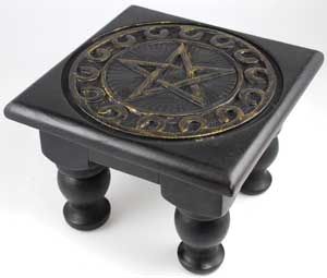 Pentagram Altar Table – Square (6x6") – Thorn & Thimble