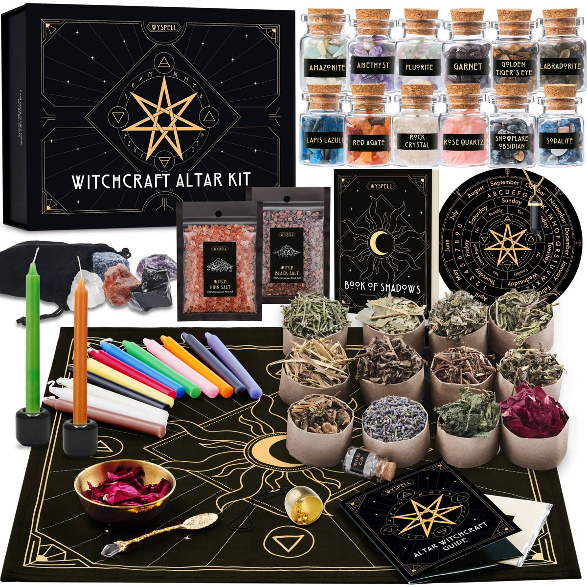 Witchcraft Altar Starter Kit – 77 Pieces – Thorn & Thimble