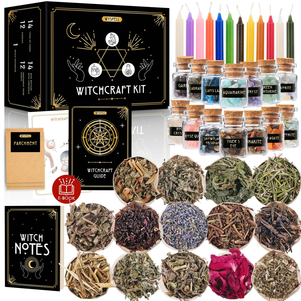 Witchcraft Altar Starter Kit – 54 Pieces – Thorn & Thimble