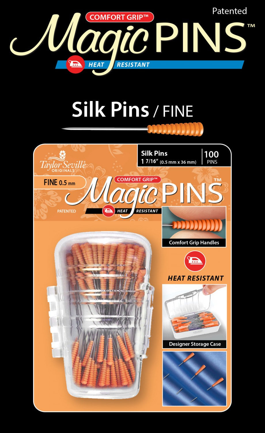 Magic Pins Silk Fine 100pc – Thorn & Thimble