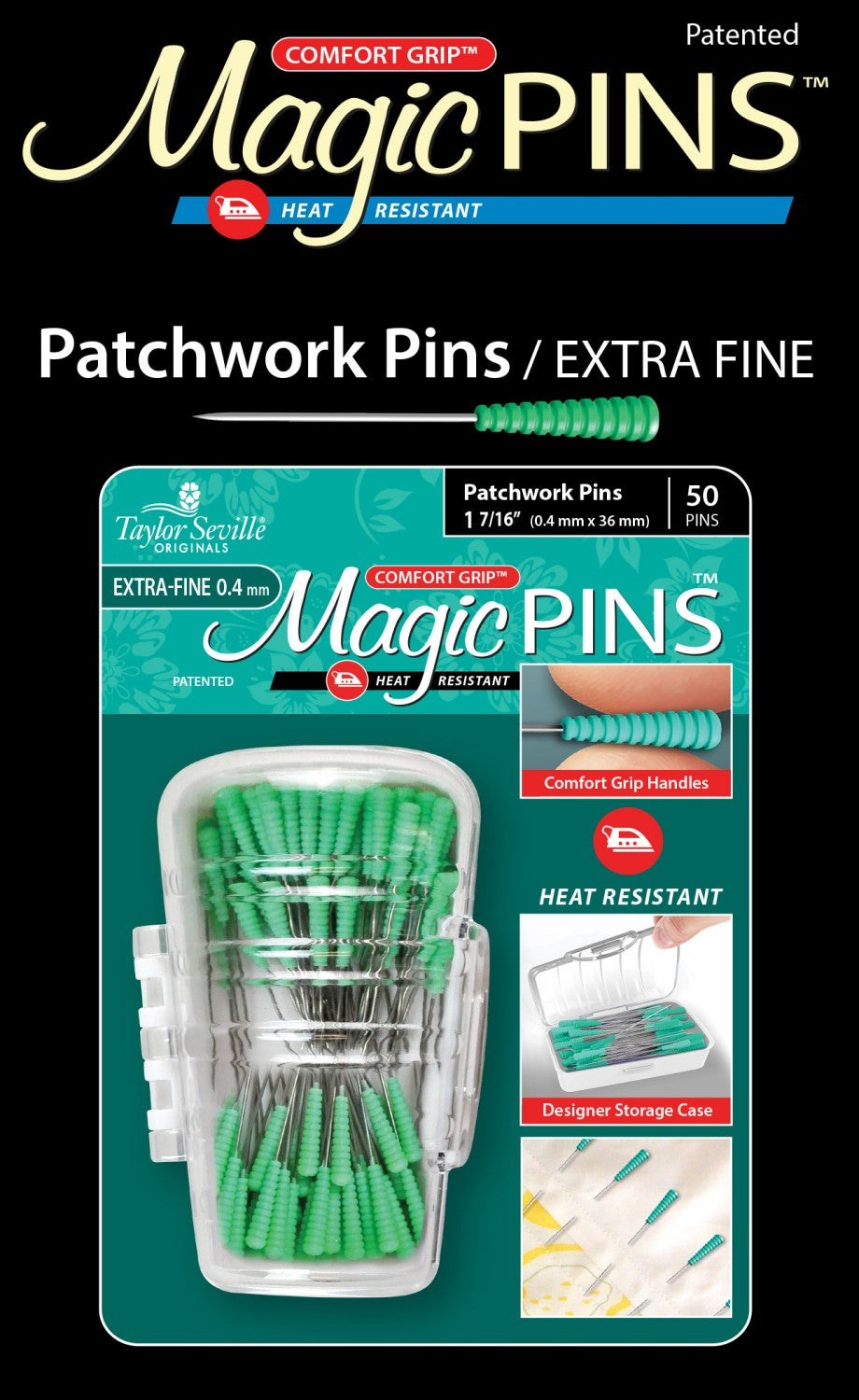 Magic Pins Patchwork Extra Fine 50pc – Thorn & Thimble