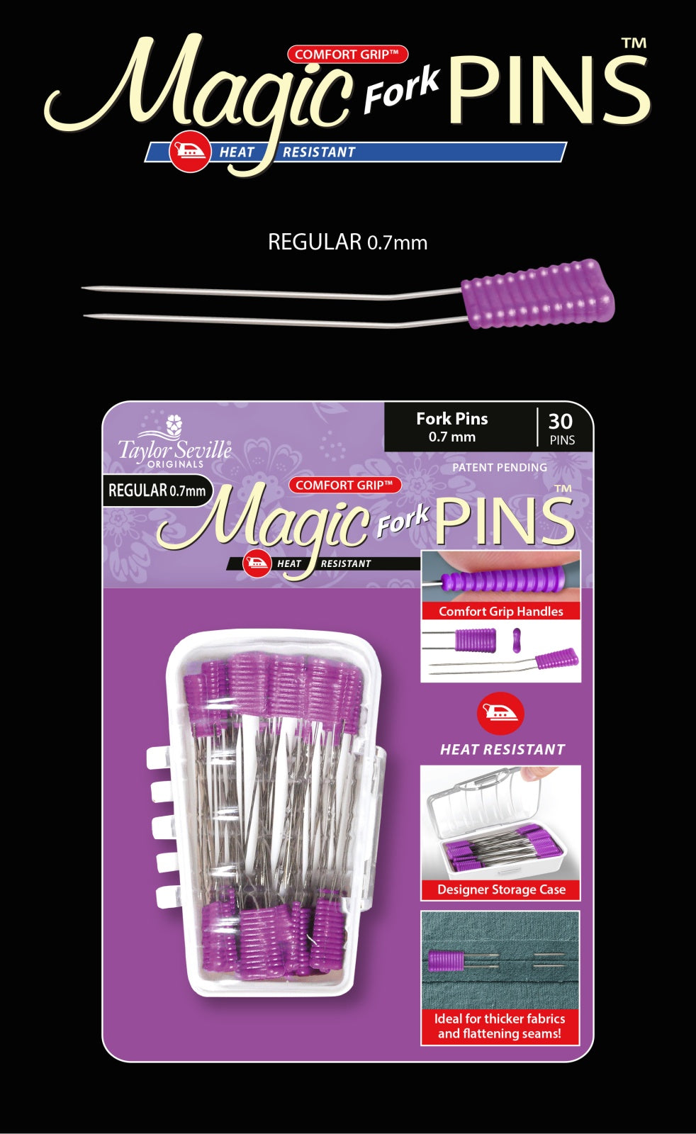 Magic Pins Fork Regular 30pc – Thorn & Thimble
