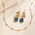 Labradorite Necklace & Earring Layering Set