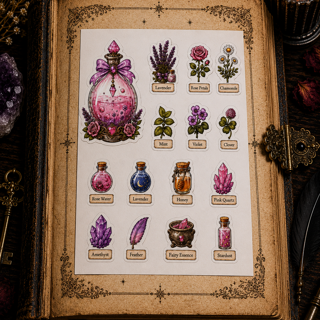 Pretty Potion Build-Your-Own Witchy Sticker Sheet – Thorn & Thimble