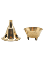 3.5-Inch Brass Cone Incense Burner – Thorn & Thimble