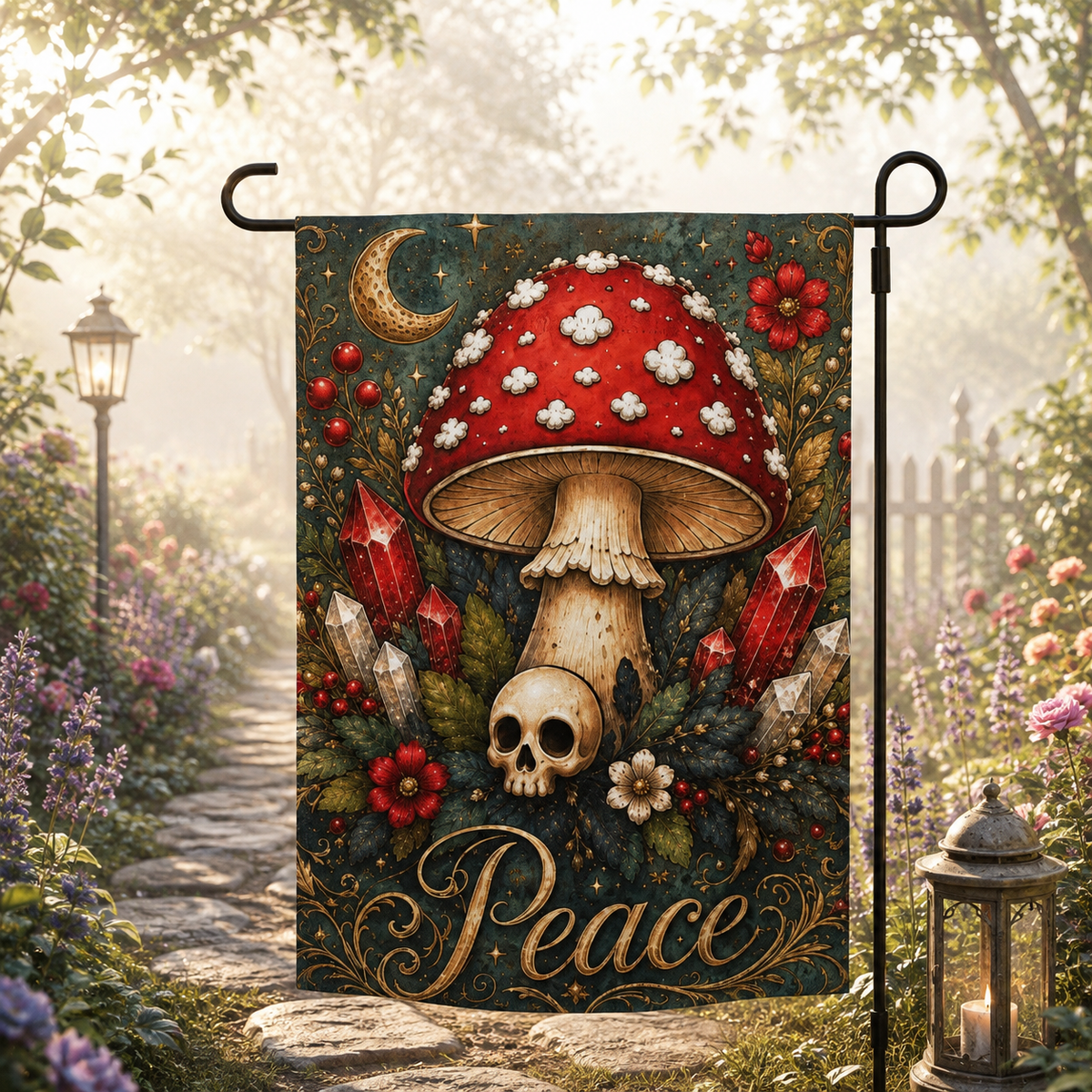 Fly Agaric Mushroom Cottagecore Garden Flag – Thorn & Thimble