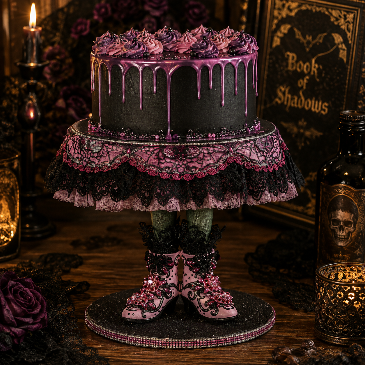 Witch Boots Cake Plate by Katherine's Collection