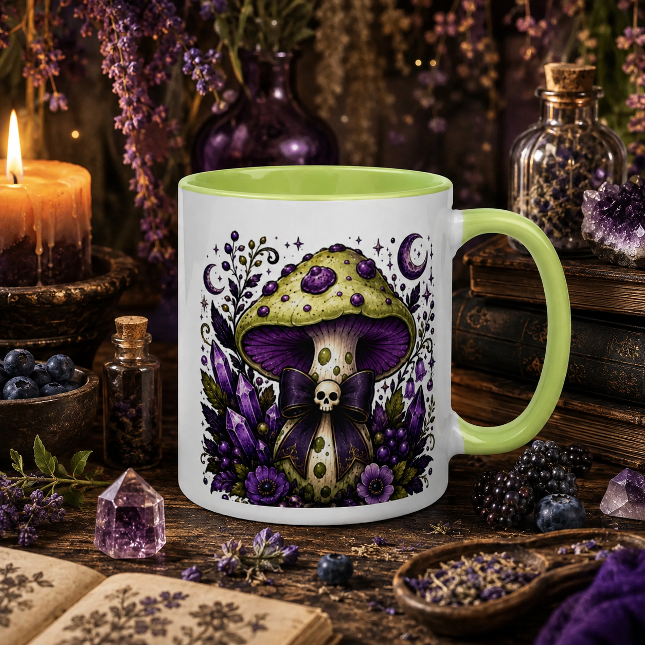 Mushroom D Mug with Color Inside