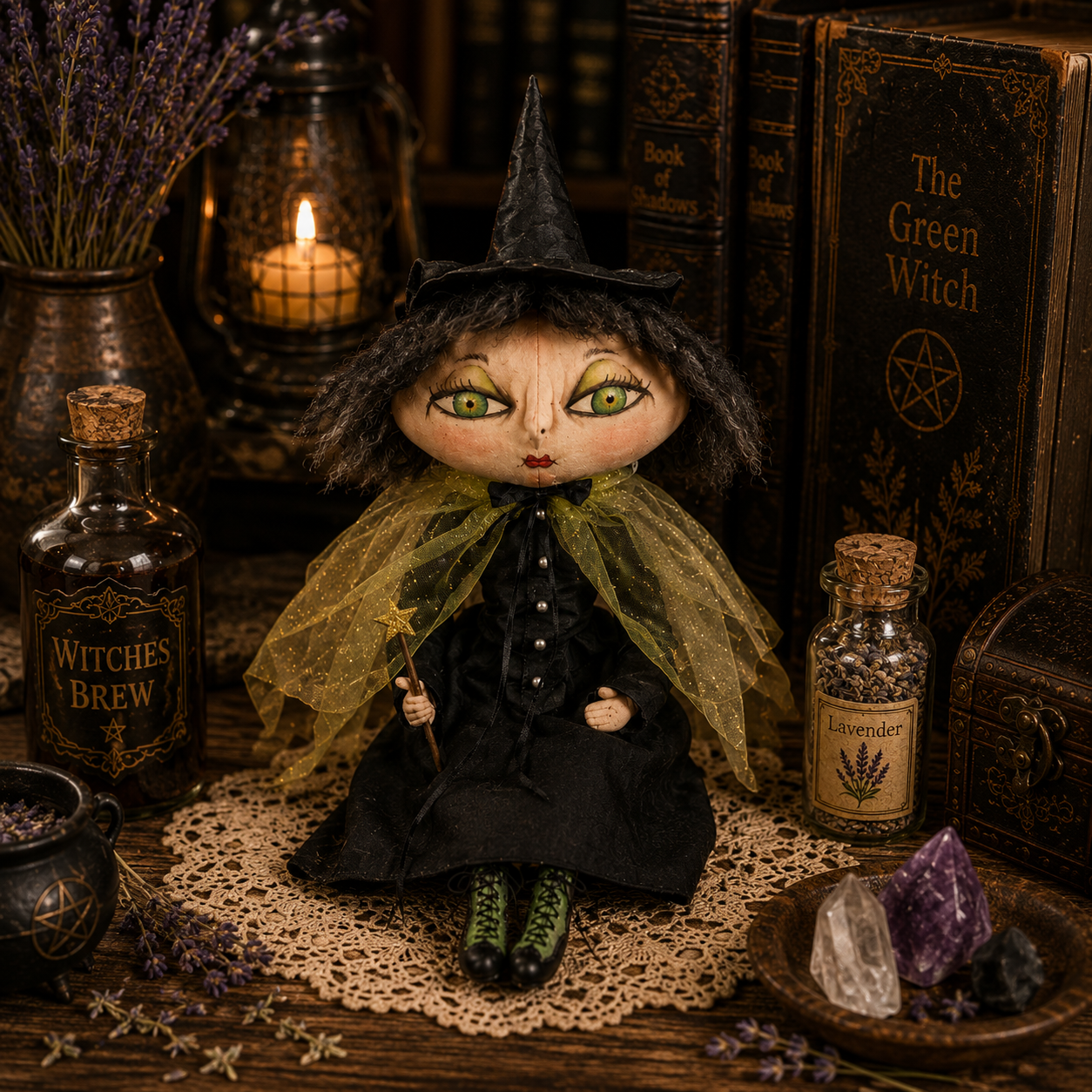 Xanzabelle Witch Gathered Traditions Art Doll
