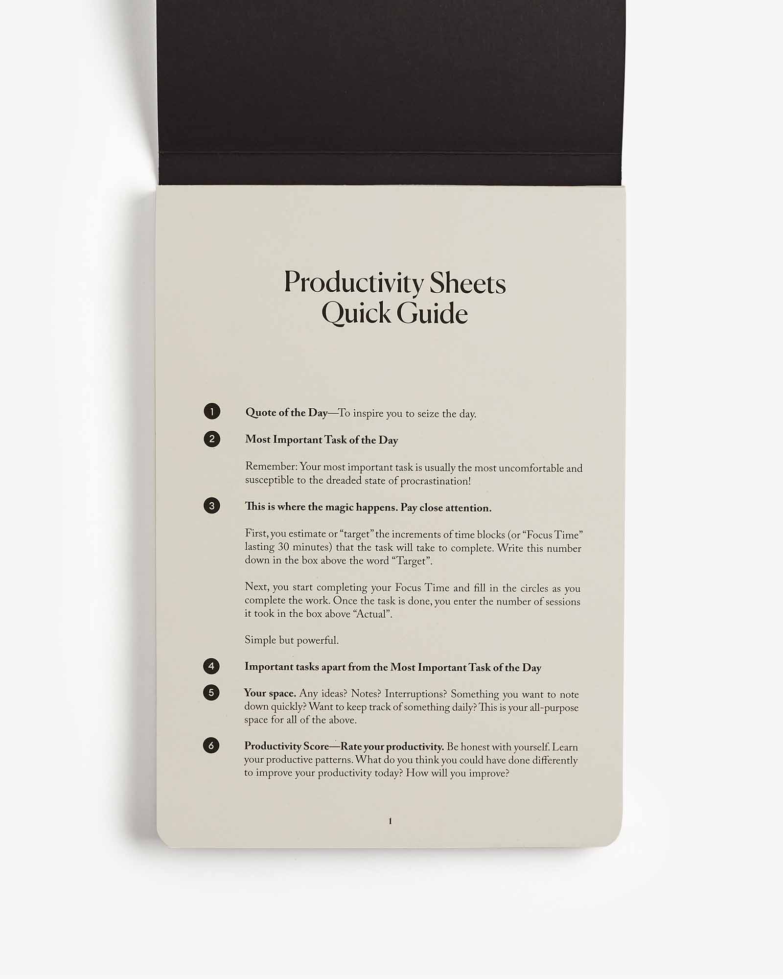 Daily Focus Planning Sheets