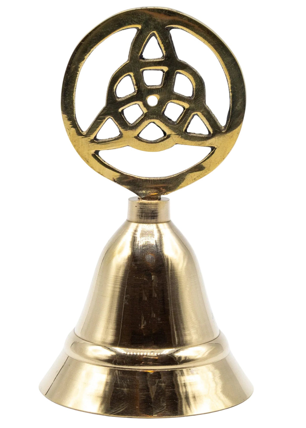 4-Inch Brass Triquetra Altar Bell – Thorn & Thimble