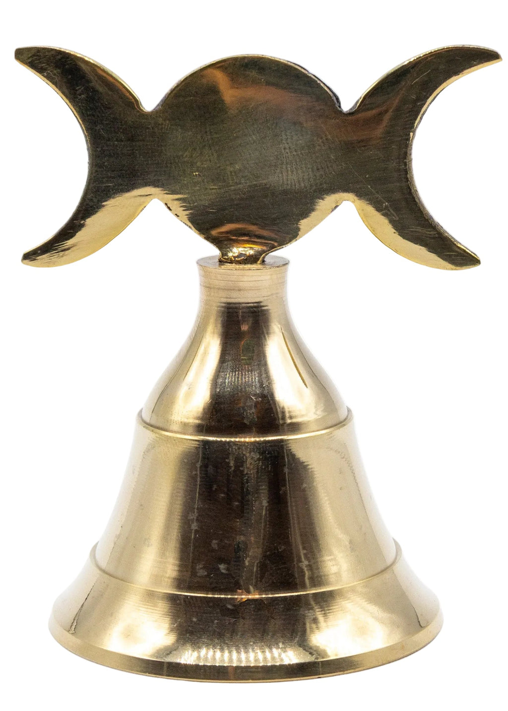 4-Inch Brass Triple Moon Altar Bell – Thorn & Thimble