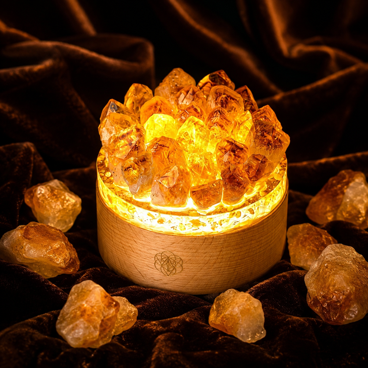 Turn My Life to Gold - Midas Citrine Lamp