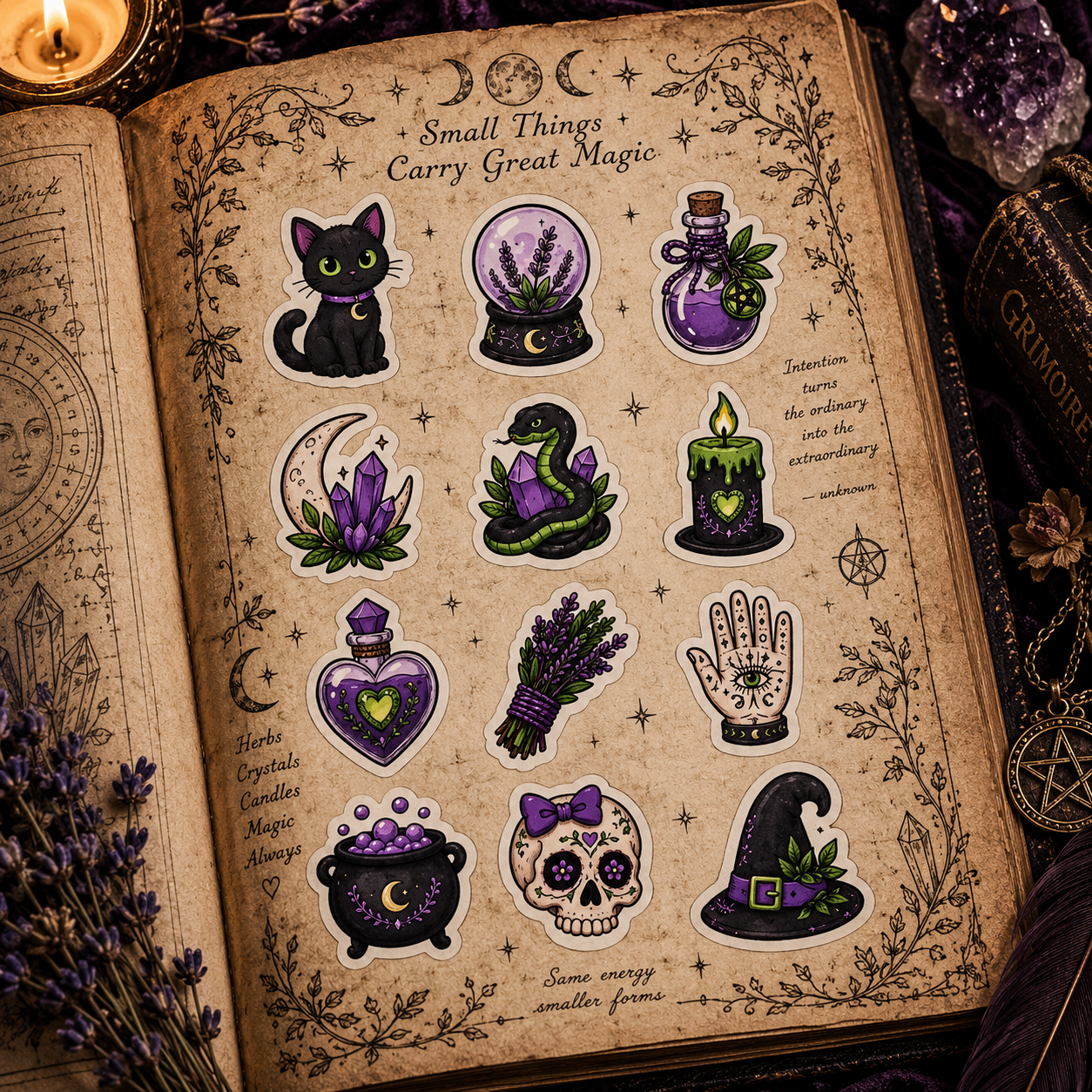 Witch Essentials Sticker Sheet