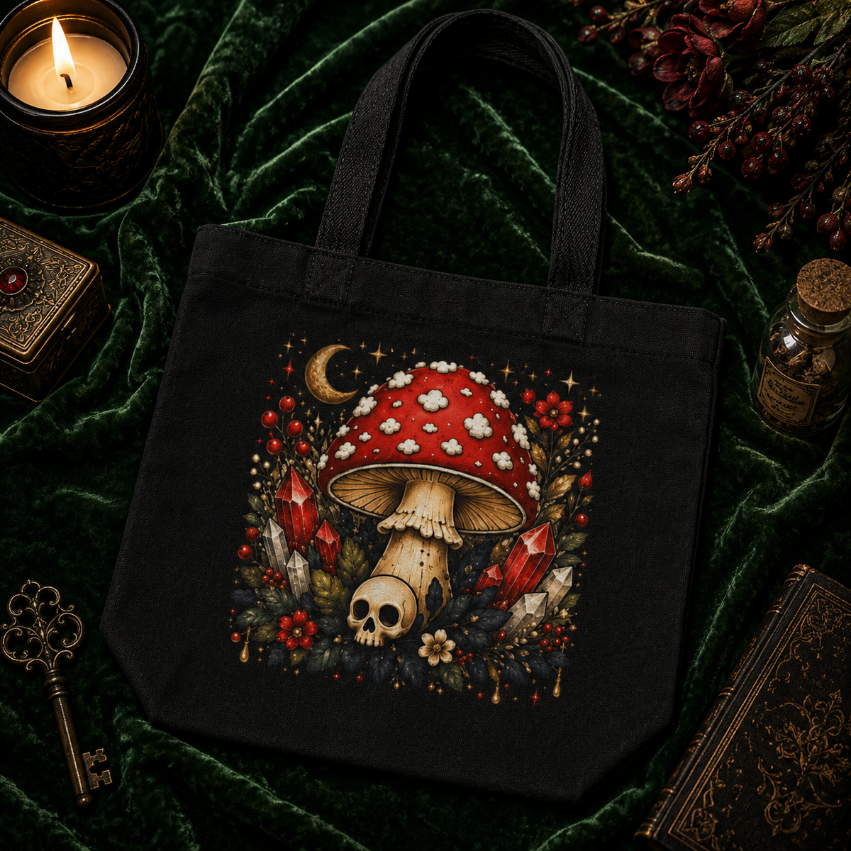 Fly Agaric Mushroom Cottagecore Eco Tote Bag – Thorn & Thimble