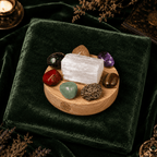 Eight-Stone Selenite Prosperity Crystal Lamp – Thorn & Thimble