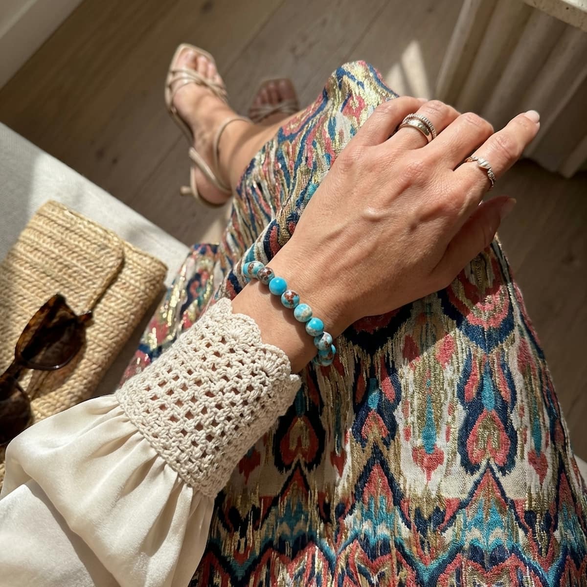 Aqua Terra Jasper Boundary Bracelet