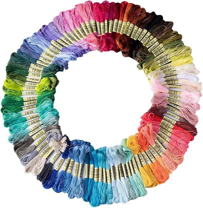 50-color rainbow embroidery floss for knot magic and witchy crafts – Thorn & Thimble