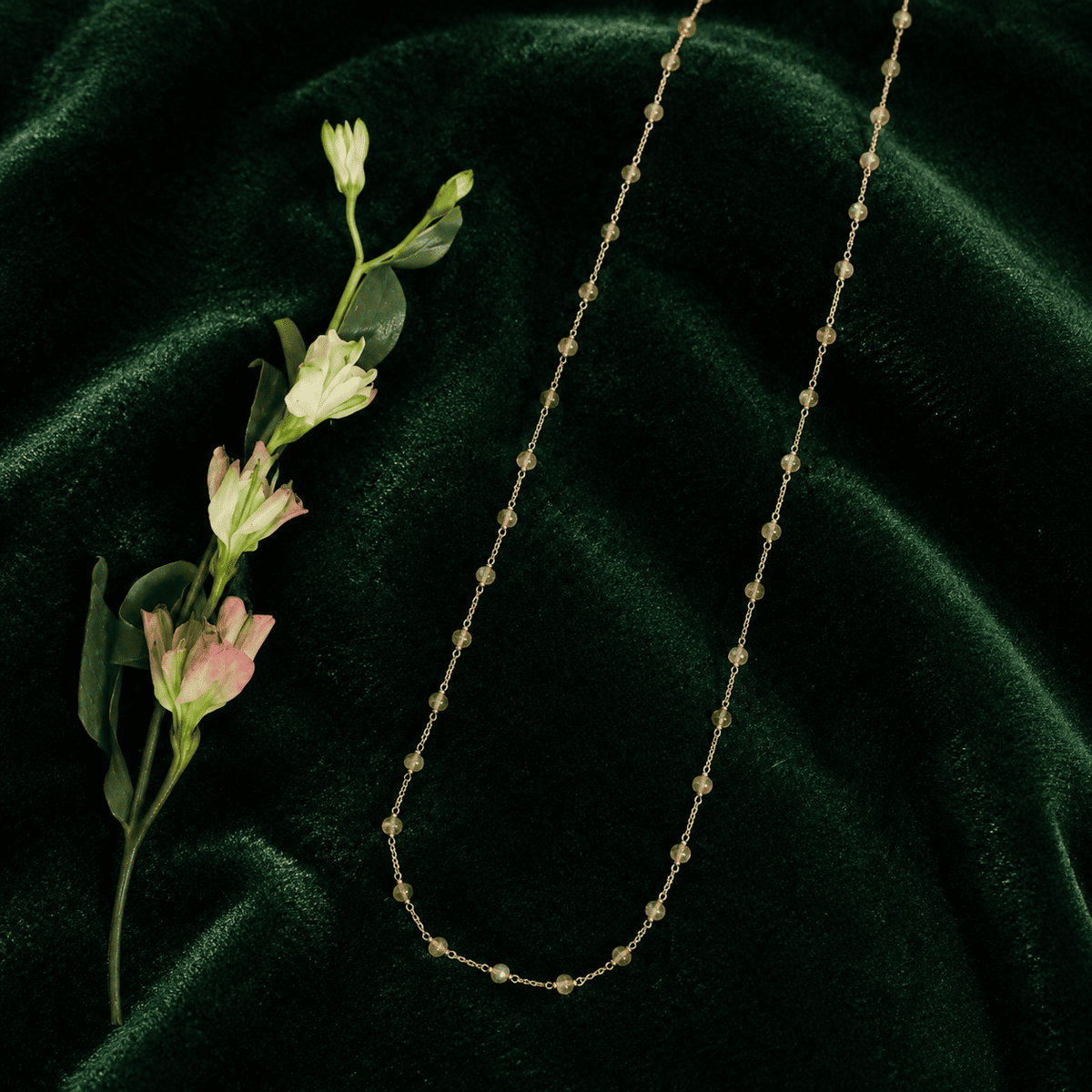 Gold Labradorite 37-Inch Ballet Layering Chain – Thorn & Thimble
