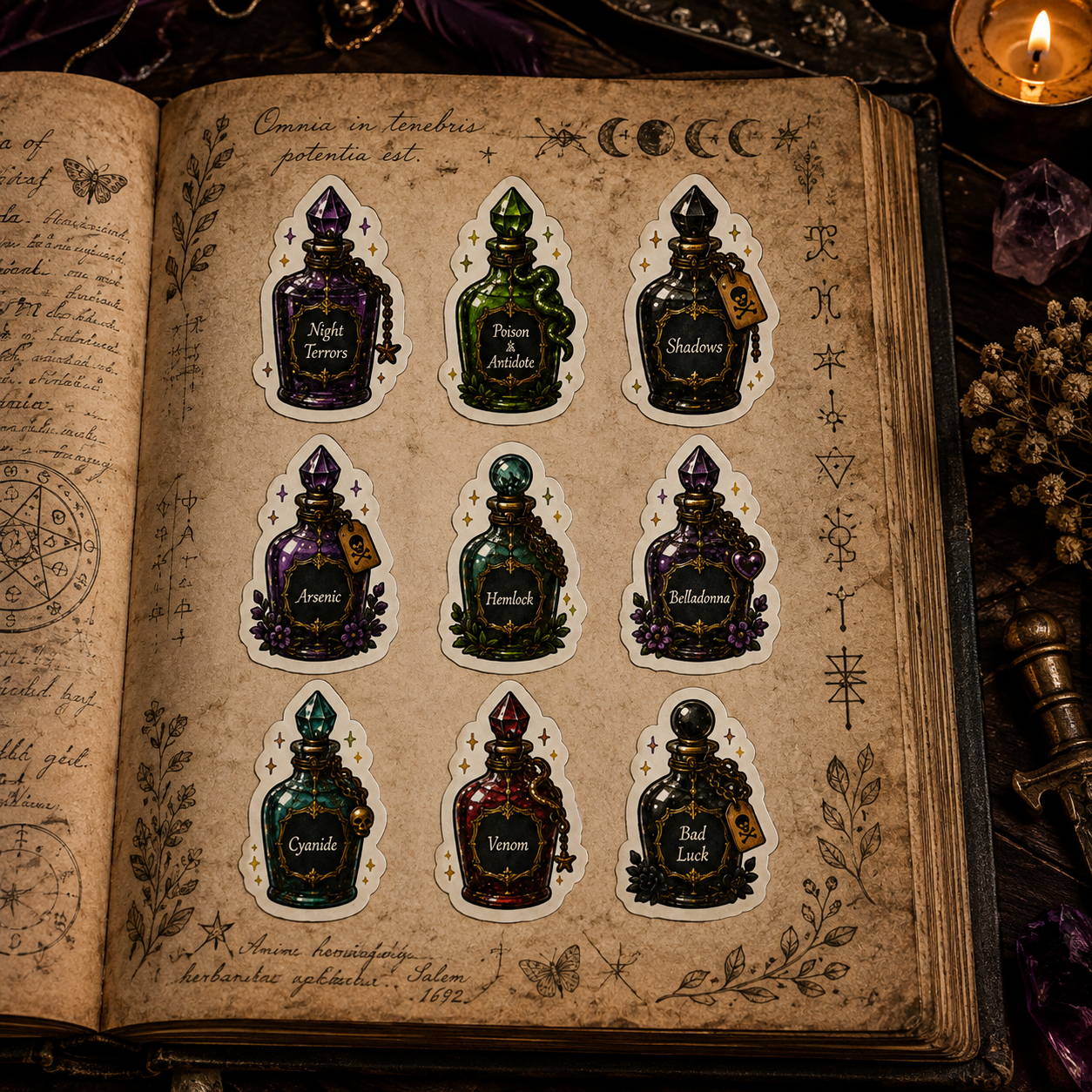 Deadly Potions Sticker Sheet