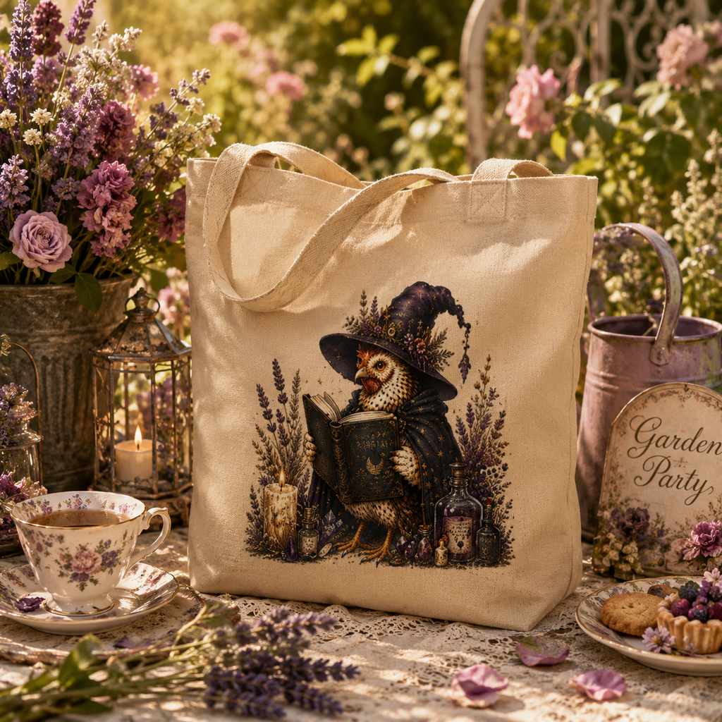 Chicken Witch Book Eco Tote Bag