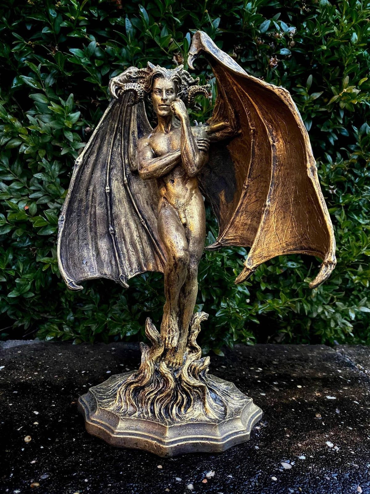 Lucifer Morning Star Statue, Bronze Finish – 12.5 Inch – Thorn & Thimble