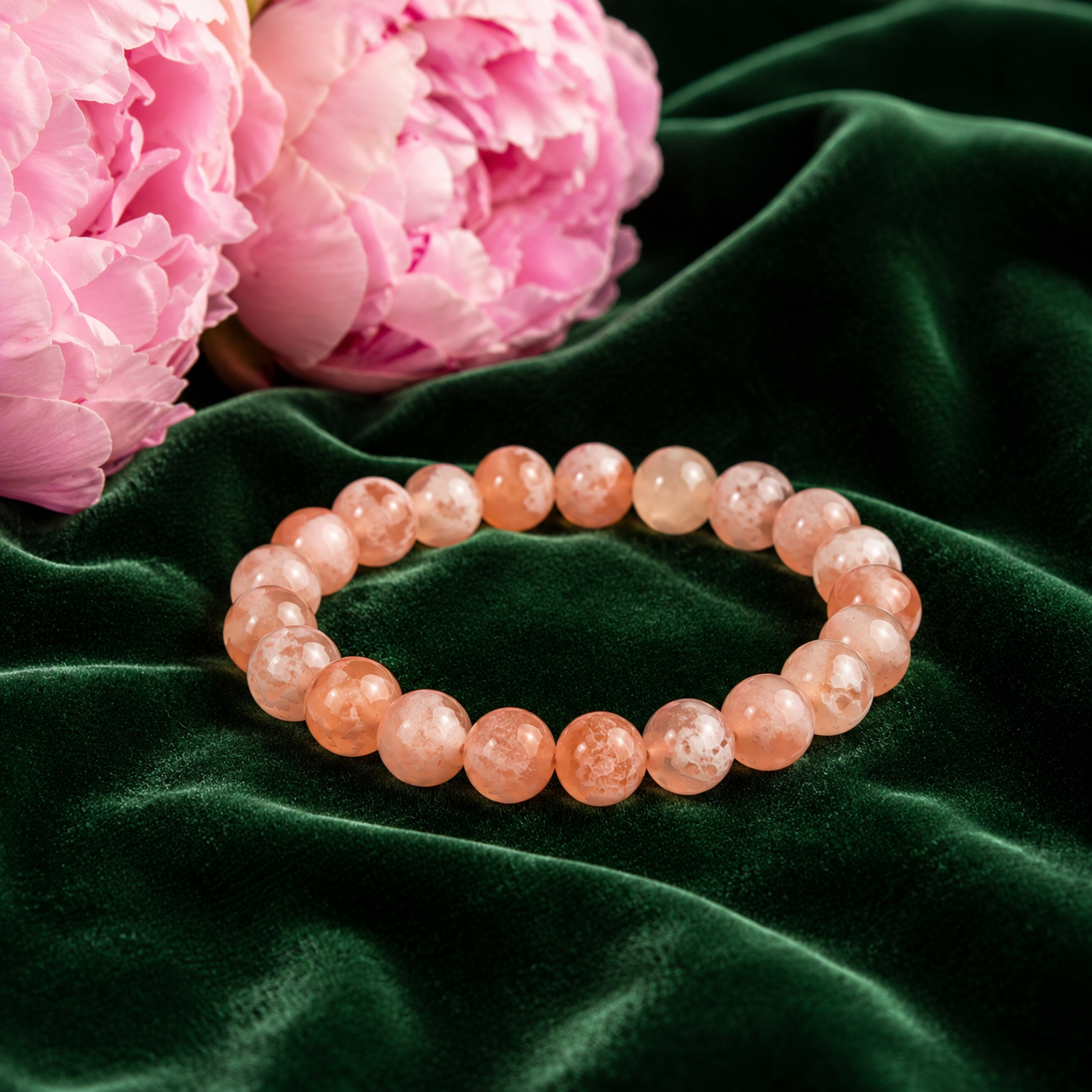 The Woman You’re Becoming - Sakura Flower Agate Bracelet