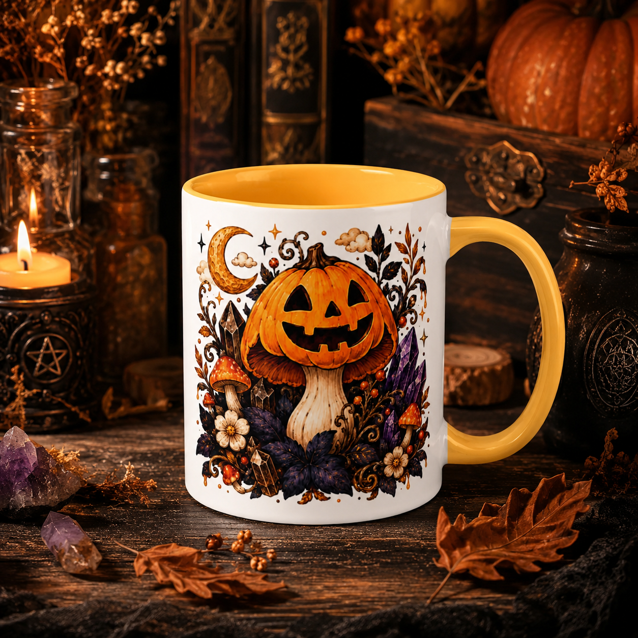 Mushroom E Mug with Color Inside