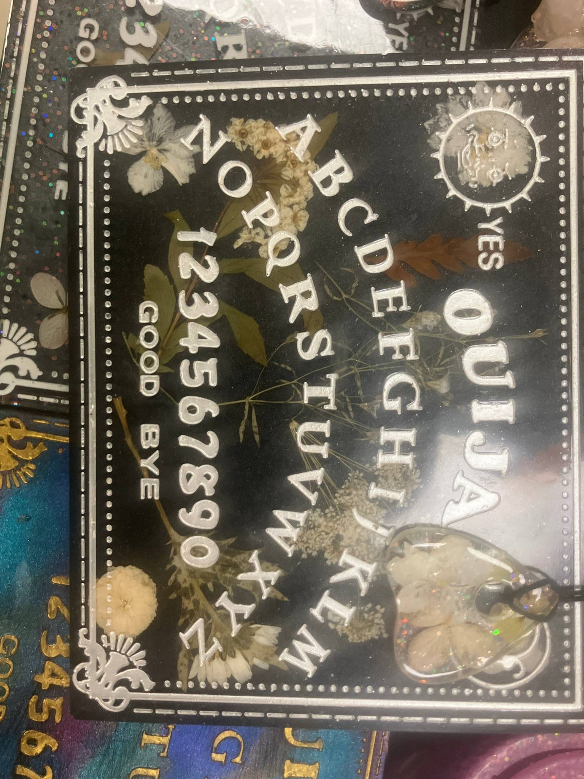 Handmade Resin Ouija Spirit Board with Planchette – Thorn & Thimble