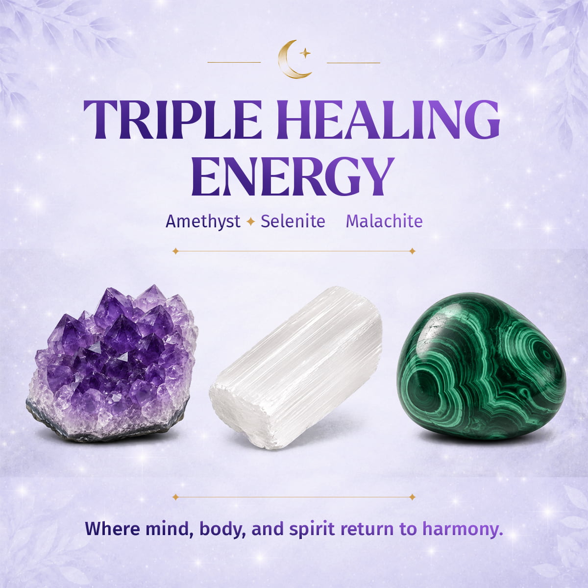 Triple Crystal Balance Bracelet
