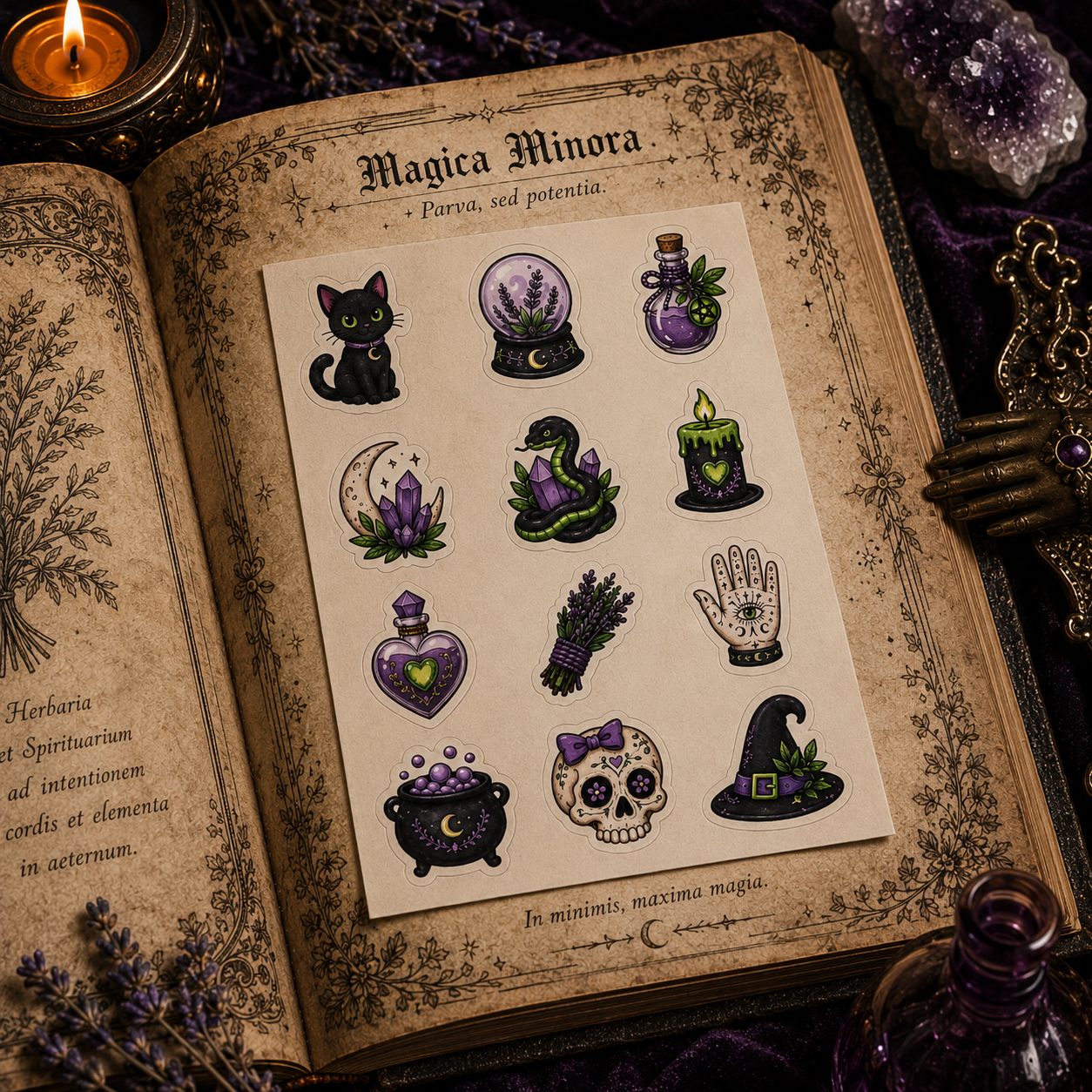 Witch Essentials Sticker Sheet