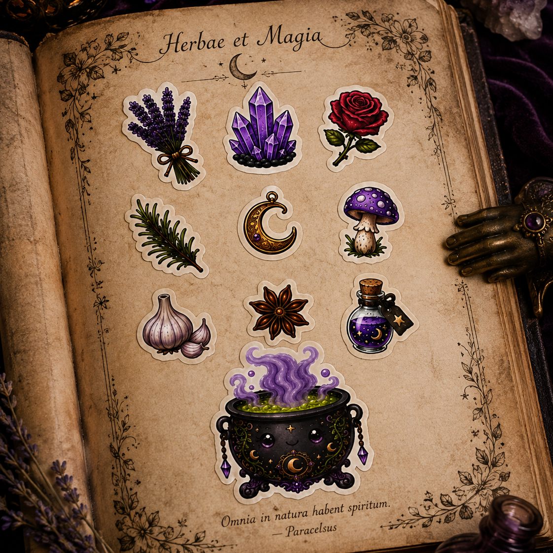 Witch Cauldron Sticker Sheet