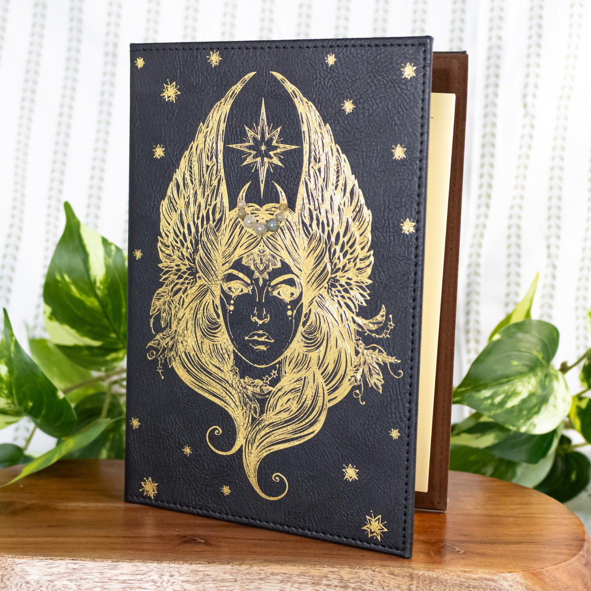 Celestial Goddess Leather Journal – Thorn & Thimble