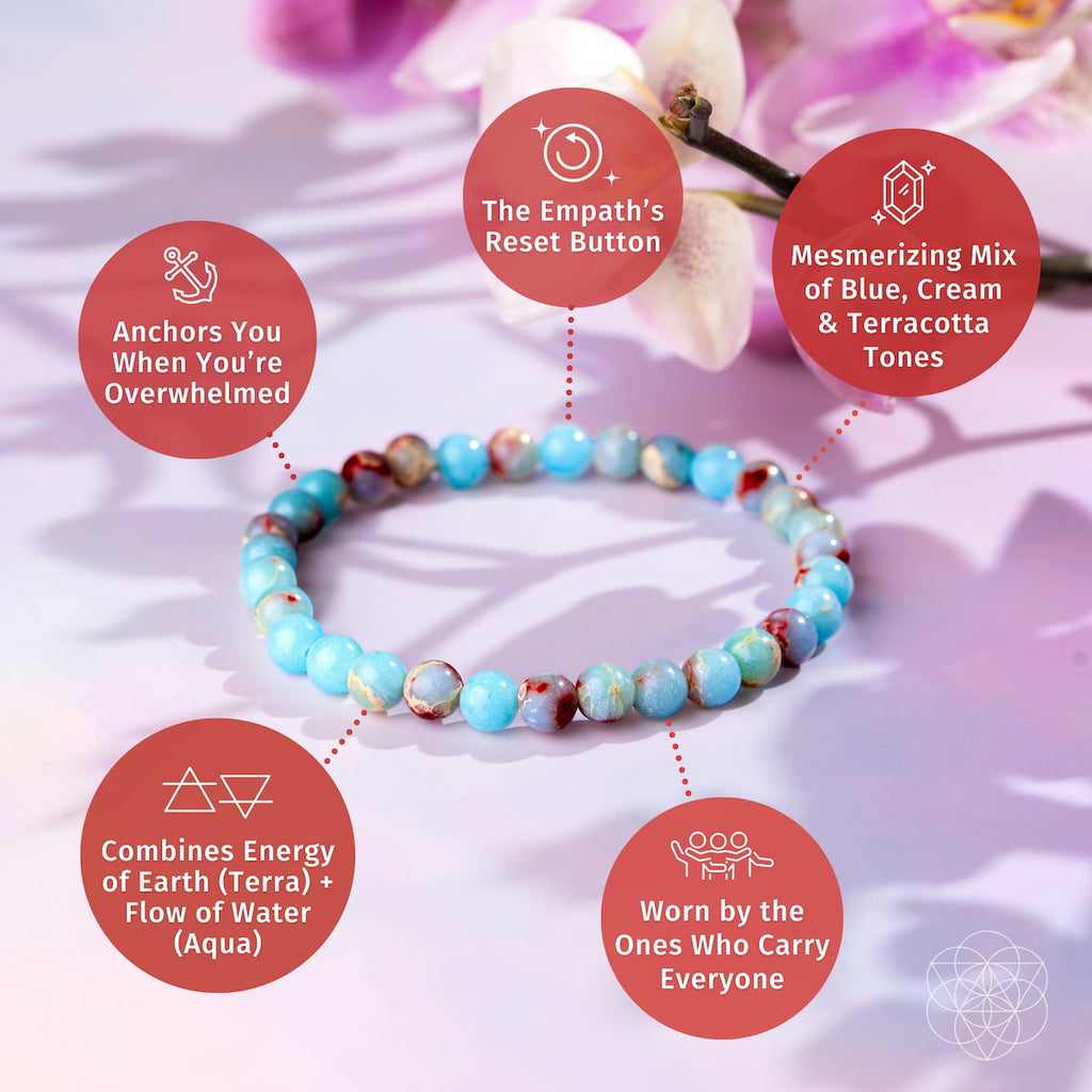 Aqua Terra Jasper Boundary Bracelet | 6mm