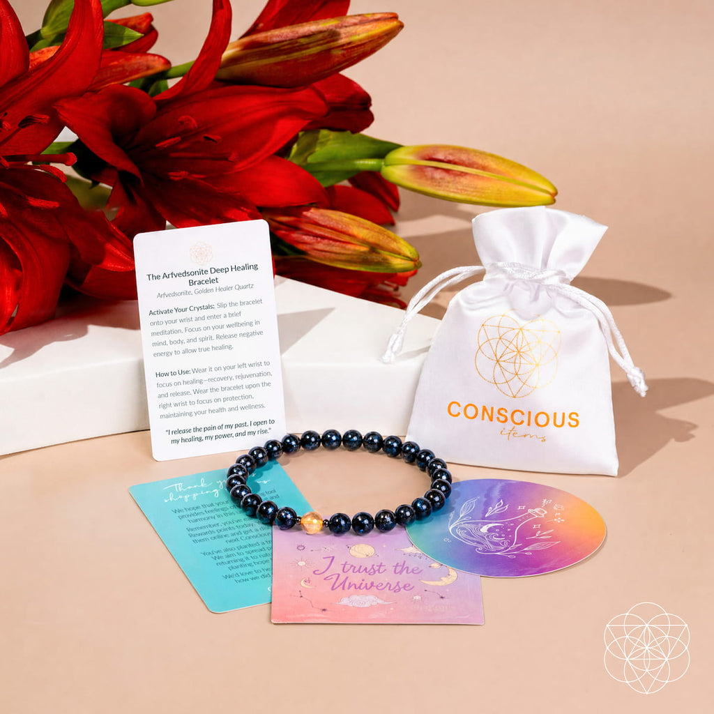 Arfvedsonite Vision Stone Bracelet | 6mm