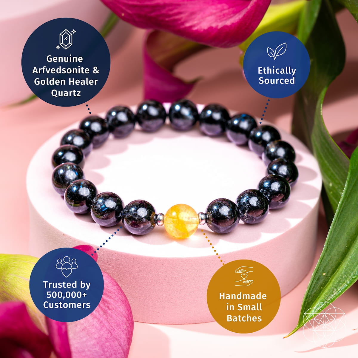 Arfvedsonite Vision Stone Bracelet