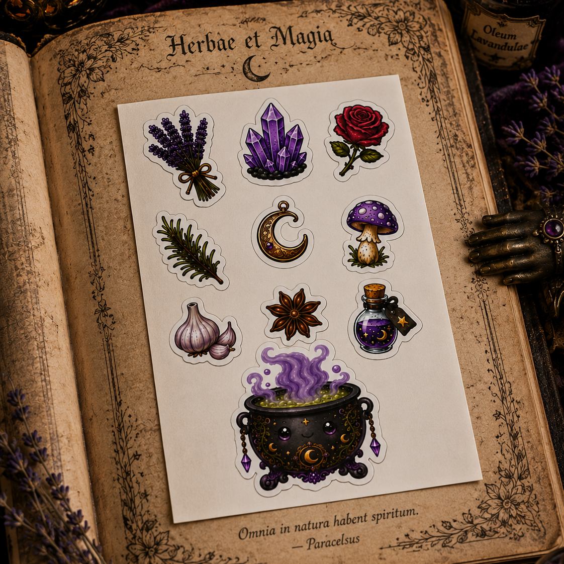 Witch Cauldron Sticker Sheet