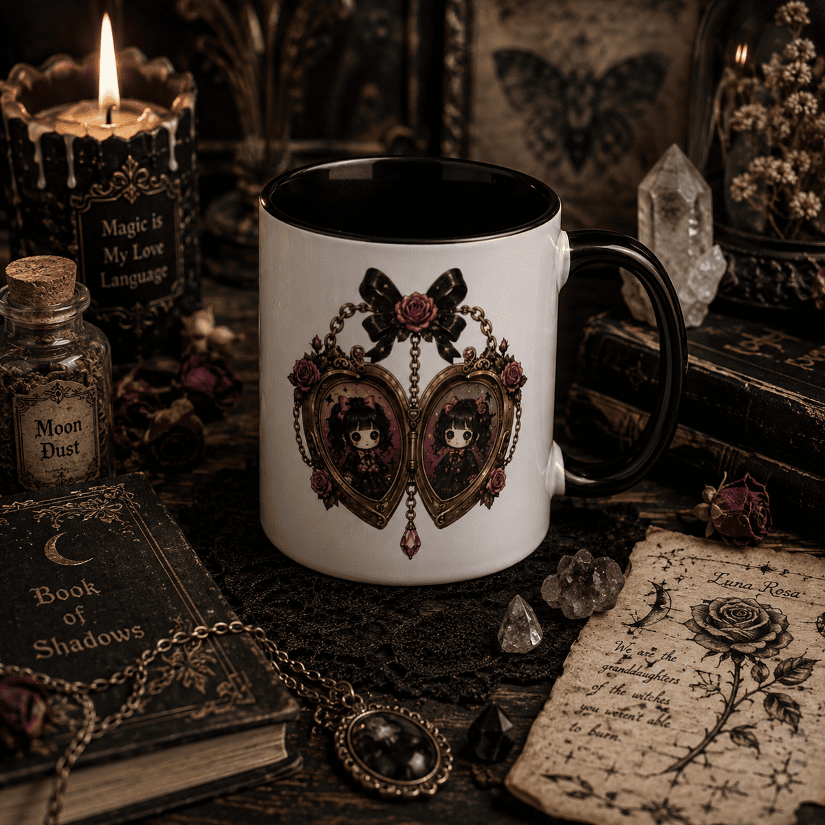 Cursed Locket Gothic Victorian Ceramic Mug – Thorn & Thimble