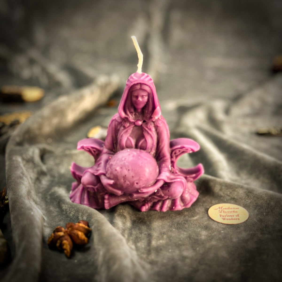 Moon Goddess Candle Spell Kit – Lunar Magic & Divine Feminine Energy – Thorn & Thimble